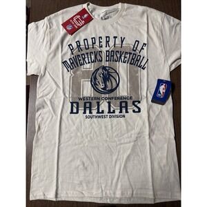 Dallas Mavericks T-Shirt Medium Ultra Game NBA Graphic Tee NWT White